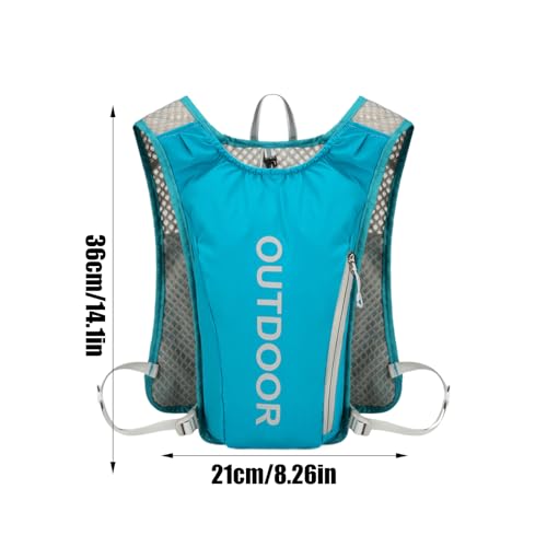Chaleco para correr con mochilas de agua de 5 litros para senderismo y acampada 5