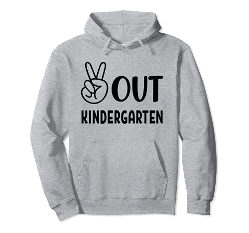 Peace Out Kindergarten, Last Day of School Cute Kids Design Sudadera con Capucha