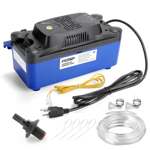 Bomba condensada de 1/26 HP 137 GPH para HVAC com tubo de 6 metros e válvula de retenção de 2 peças,