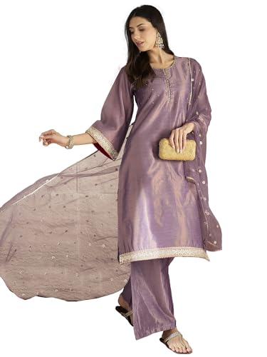 Kurta ensemble Varanga lavande taille L pour femme