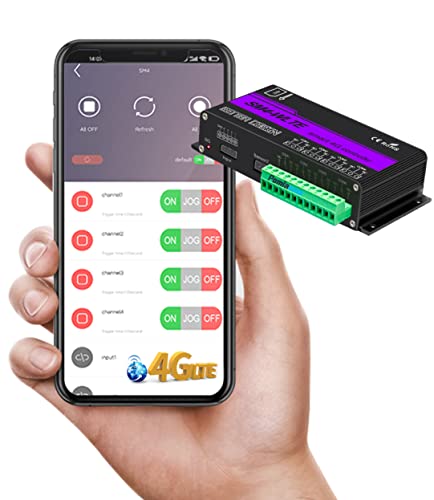 Módulo de control inteligente inalámbrico GSM 4G SM4 WLTE Full Netcom 4G 4G con mando a distancia de 4 vías para teléfono, alarma SMS, conexión de entrada, interruptor remoto inteligente