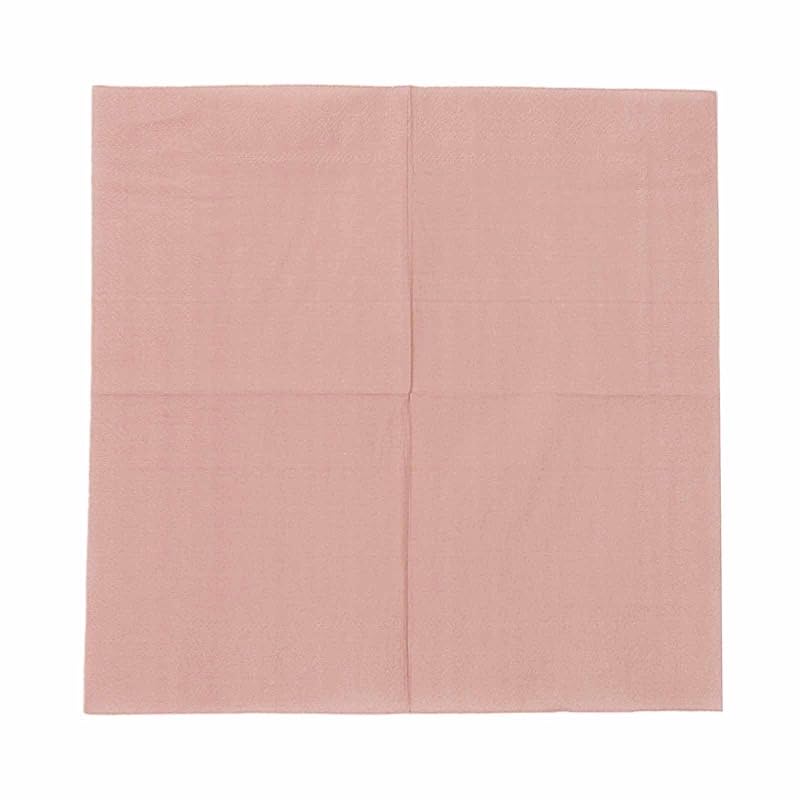 BalsaCircle 50 Dusty Rose Disposable 2 Ply Soft Dinner Cocktail Paper Napkins Wedding Party Events Reception Catering Home Tableware Supplies