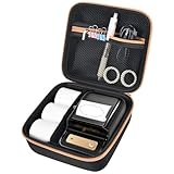 Poche filet zippée : l'étui comprend une poche en maille zippée qui peut accueillir des accessoires supplémentaires pour imprimante d'étiquettes sans fil tels que des câbles USB, du ruban adhésif, des stylos, etc. Gardez votre étiqueteuse Bluetooth, papier d'étiquette, câbles USB, ruban adhésif, stylos et autres accessoires organisés et facilement accessibles dans l'étui.