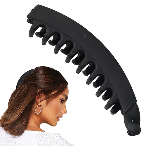 Grandes garra para cabelos longos - Acessórios cabelo fofos com design banana - cabelo antiderrapant