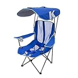 Kelsyus Original Canopy Folding Arm Chair in Royal Blue