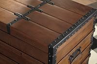 Signature Design by Ashley Storage Trunk Coffee Table, Brown, Kettleby — image 10