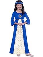 Amscan Tudor Princess Girls Costume, Blue, 10-12 Years