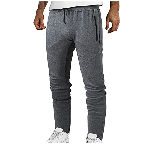 Hatop Mens Fashion Joggers Sports Pants Casual Solid Cotton Cargo Pants Gym Sweatpants Trousers Mens Long Pant