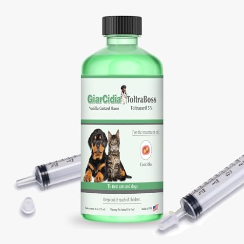 Toltrazuril 5.0% for Cats and Dogs - 120mls / 4oz- Vanilla Flavour - Giarcidia Toltra Boss