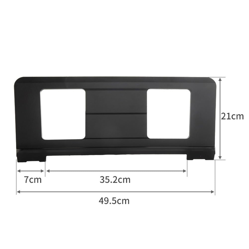 Leggio per tastiera e spartiti per pianoforti elettronici e pianoforti digitali, regolabile, nero, 49,5 x 21 cm