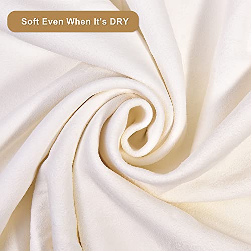 4-Pack Chamois Cloth For Car 25"X 15" Fast Drying Pad Towel Natural Shammy Towel Real Leather Sheepskin Washing Cloth Cleaning Towel Car And Precision Instruments Multipurpose Wipes Square 40X60Cm #TOP2