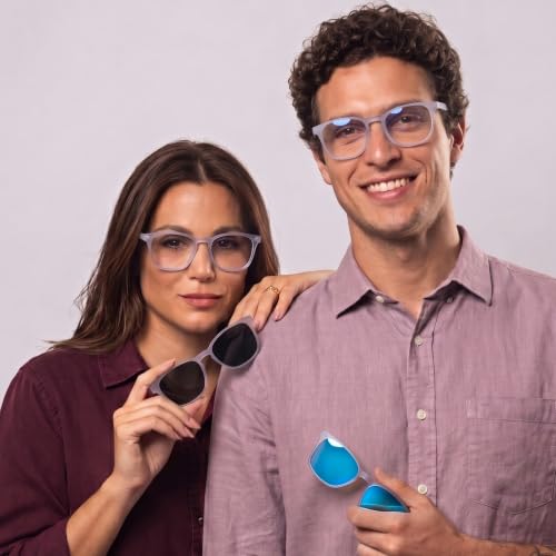 Image of 3-in-1 Magnetic Clip On Sunglasses for Men & Women