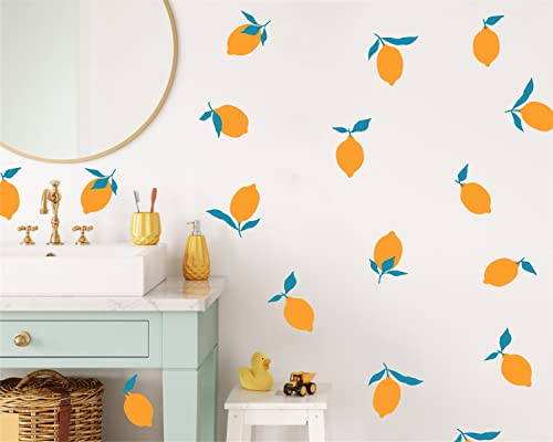 Fruit Of Lemon Wall Decor Stickers For Kids Room Baby Nursery Room Decals Removable Murals Bk023 (Orange) #TOP29