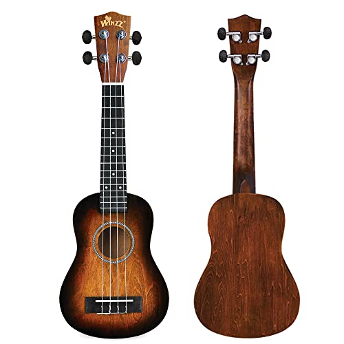 21-Inch Winzz Soprano Ukulele Beginner Kit with 8 Accessories - Image 2