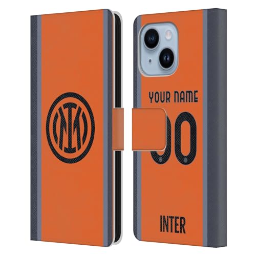 Coque iPhone 14 Plus Inter Milan design personnalisable troisieme kit étui portefeuille