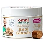 Omni Anal Glands Dog Supplements - Dragons’ Den Winners, One-a-Day Supplement, Psyllium Husk & Apple Pectin - Daily Chew Dog Treat for Full, Blocked, Odorous Glands, 30 Servings, Small 0-15 Kg