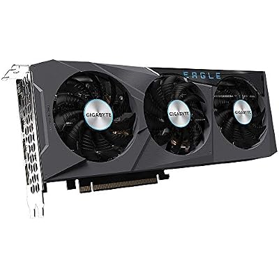 Gigabyte Radeon RX 6700 XT Eagle 12G Graphics Card, WINDFORCE 3X Cooling System, 12GB 192-bit GDDR6, GV-R67XTEAGLE-12GD Video Card
