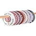 HekouJiub 8Pcs Baby Closet Dividers Round Baby Clothes Dividers for Closet Rod Unisex Nursery Labels Organizer Decor Fits Most Rods