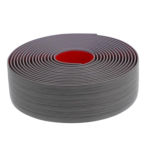 POPETPOP 自己接着式ドアウェイ用フロアトランジションストリップ 柔軟な木目調エッジングテープ 耐摩耗で掃除簡単 ホーム ホテル レストラ