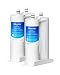 Waterdrop Refrigerator Water Filter, Compatible with EWF01, FC-300, FC300, EFF-6018A, 241988703, Pack of 2