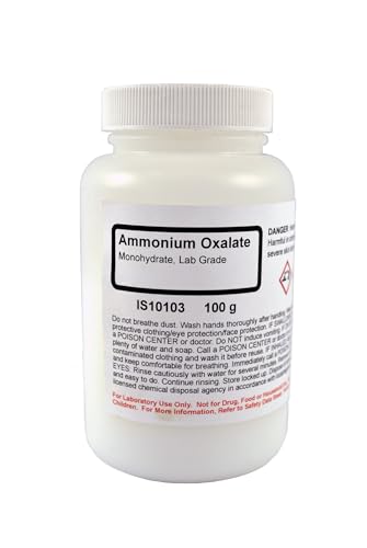 Innovating Science - Ammonium Oxalate Monohydrate Lab Grade 100g - Versatile Compound for Scientific, Industrial, and Research Applications