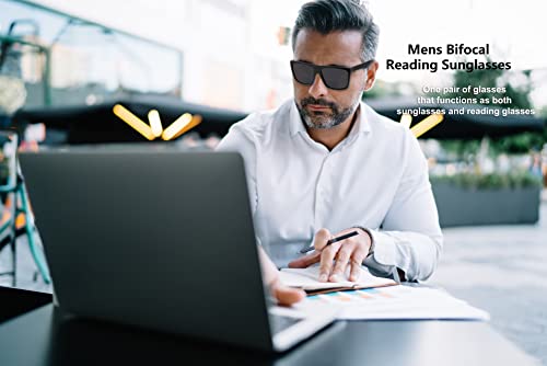 Yogo Vision Bifocal Reading Sunglasses For Men And Women-Classic, Retro Style Uv400 Sun Protection Outdoors Readers Eyewear +2.5 #TOP3