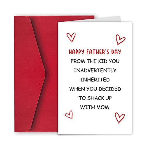 Ulbeelol Funny Stepdad Card, Humorous Father's Day Card For Step Dad, Interesting Card For Stepdad, Funny Fathers Day Card #TOP16