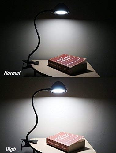 Eazyclips LED Clip on Desk Lamp - Versatile Table Light - Two Brightness Levels