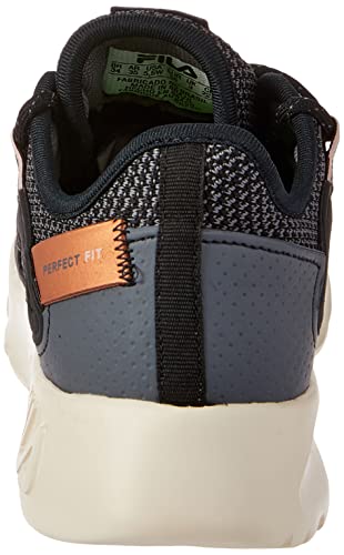 Tênis Fila Perfect Fit, Feminino, Preto/Cobre/Rosa Claro, 37