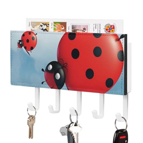 Soporte para llaves resistente de pared con 5 ganchos para pasillo 2