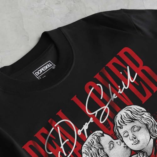 Image of DopeSkill Graphic Tee Streetwear Hip Hop Hypebeast Street Style Unisex T-Shirt Sneaker Colour Matching Shirts Real Lover