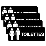 stickers porte wc et salle de bain Taille : 180 mm x 70 mm ; épaisseur : 0,2 mm ; veuillez prêter attention à la taille avant d'acheter.