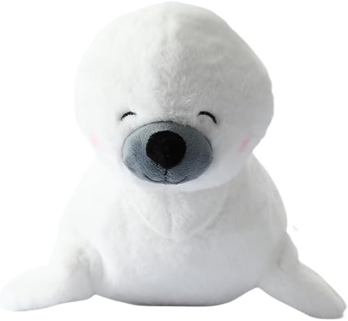 MINISO Peluche de sello ecológico de 12 pulgadas, animal de peluche suave y tierno