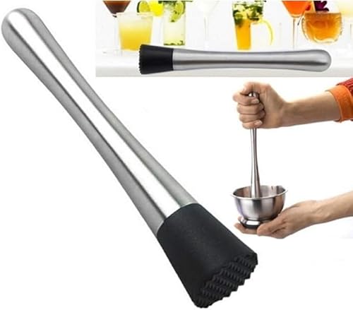 Socador Macerador Caipirinha Inox Amassador Barman Bar Limão