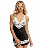 Jezebel by Felina | Muse Chemise | Lace Lingerie (Black, X-Large)