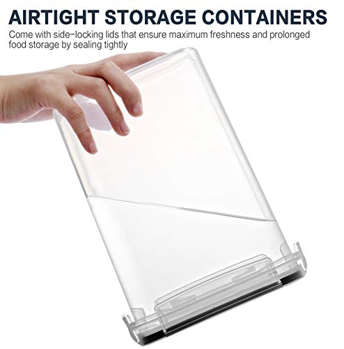 Airtight Food Storage Container, VERONES 16 PACK 1.8qt / 2L Air Tight Cereal & Dry Food Storage Container Set, Kitchen Pantry Organization, Ideal for Dry Food and Baking Supplies