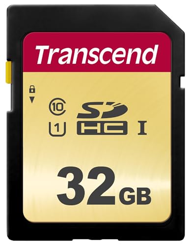 Transcend SDC500S Carte mémoire SDXC 32GB UHS-I, C10, U3, V30, 4K, Full HD, MLC, jusqu'à 95/50 MB/s (pour appareils photo reflex et caméscopes avancés) avec emballage Frustration Free- TS32GSDC500S-E