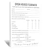 120pcs Real Estate Agent Supplies Open House Feedback Notepad