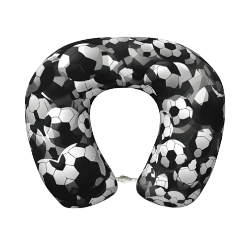Almohada de poliéster para cuello negro tamaño único miniatura 1