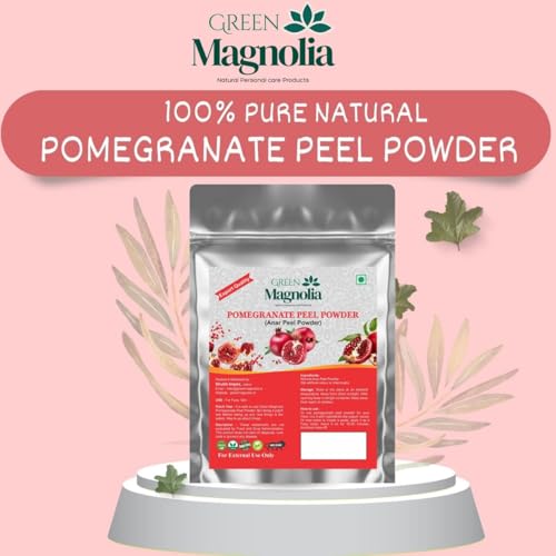 Image of Pomegranate Peel Powder for Face & Skin Care Natural No Chemicals Finely Ground Anar Chilka Powder for Skin Brightening (50gm)