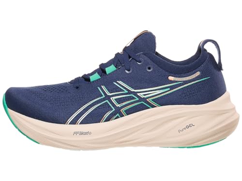 9 Best Shoes for Knee Pain for Women Over 50: A Personal Guide 8 ASICS Women's Gel-Nimbus 26 Running Shoe, 9.5, Blue Expanse/Aurora Green