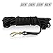 Kuntrona 10Ft to 66 Ft Dog Tracking Leash Pet Long Lead Braided Nylon Rope for Dogs Walking Training Black Color
