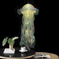 Lot de 6 lanternes méduses lumineuses à suspendre - Décoration portable - Pour éclairage d'ambiance décoratif - Méduse