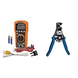 Klein Tools MM400 Multimeter & 11063W Wire Cutter / Wire Stripper, Heavy Duty Automatic Wire...