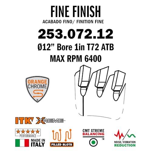 CMT Orange Tools 253.072.12 - Fine Finishing Saw Blade D=12 B=1 ß=ATB 15 K=0.102 P=0.071 a=7 by CMT ORANGE TOOLS - Used condition - Image 3