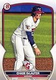 Chase DeLauter baseball card 2023 Topps Bowman Prospects #BP103 Rookie (Clev Guardians)