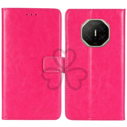 TienJueShi Rosa Book Stand Retro Flip Leather Protector Phone Wallet Gel Cover Etui TPU Silicone Case For Doogee S300 Plus Therm
