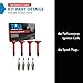 TRQ Ignition Coil and Spark Plug Kit 8 Piece Compatible with 2011-2014 Chrysler 200 2007-2010 Sebring 2008-2014 Dodge Avenger 2007-2012 Caliber 2009-2020 Journey 2007-2017 Jeep Compass Patriot