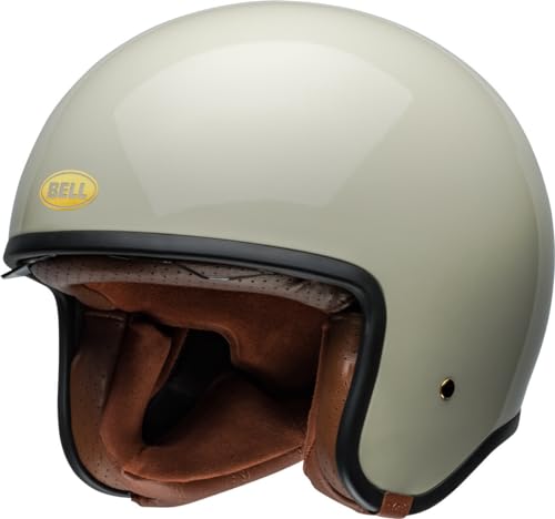 Casque ouvert Bell TX-501 Vintage White XS pour moto vintage