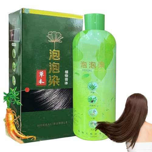 Champú para tinte de cabello gris, color de cabello para mujeres - Acondicionador de tinte para 3 en 1 para oscuro,Champú duradero para teñir el largo para ancianos, hombres y